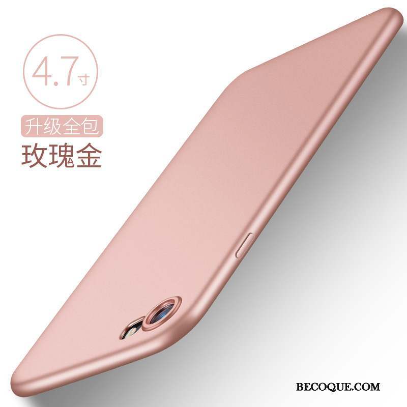 iPhone 8 Silicone Or Rose Coque Étui De Téléphone Incassable