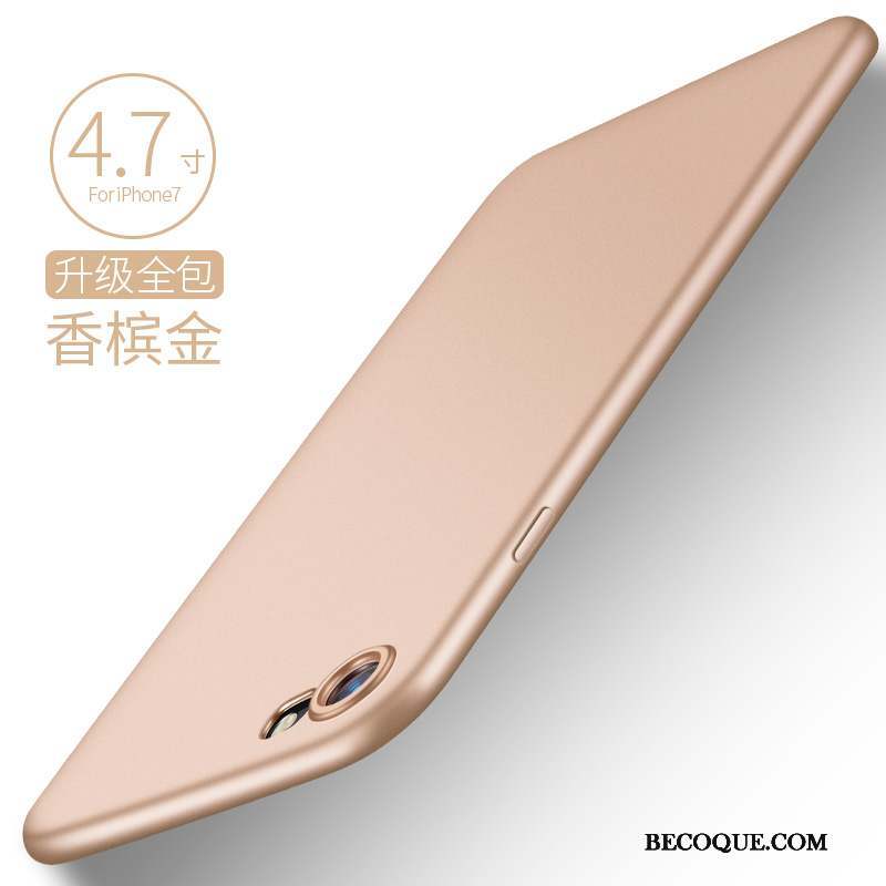 iPhone 8 Silicone Or Rose Coque Étui De Téléphone Incassable