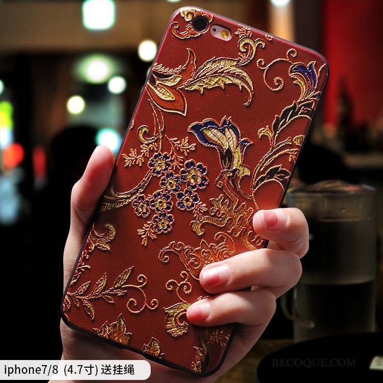 iPhone 8 Style Chinois Personnalité Créatif Coque De Téléphone Incassable Ornements Suspendus