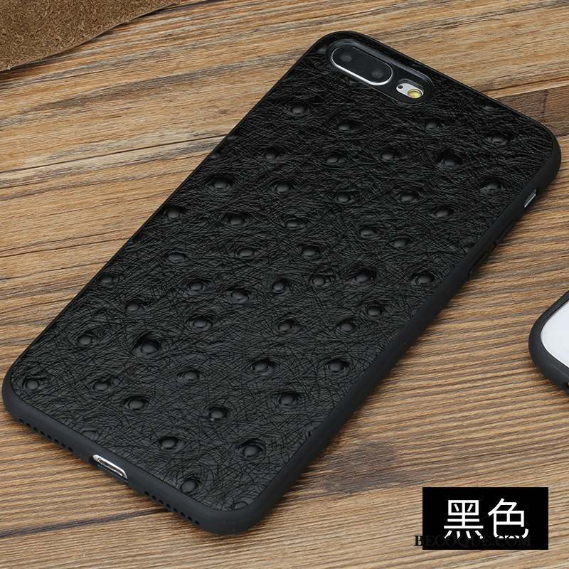 iPhone 8 Tendance Personnalité Incassable Coque De Téléphone Étui En Cuir Rouge