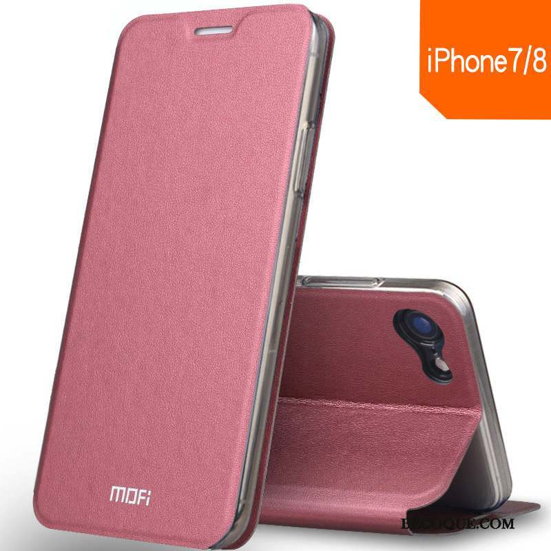 iPhone 8 Tout Compris Protection Or Rose Incassable Coque De Téléphone Fluide Doux