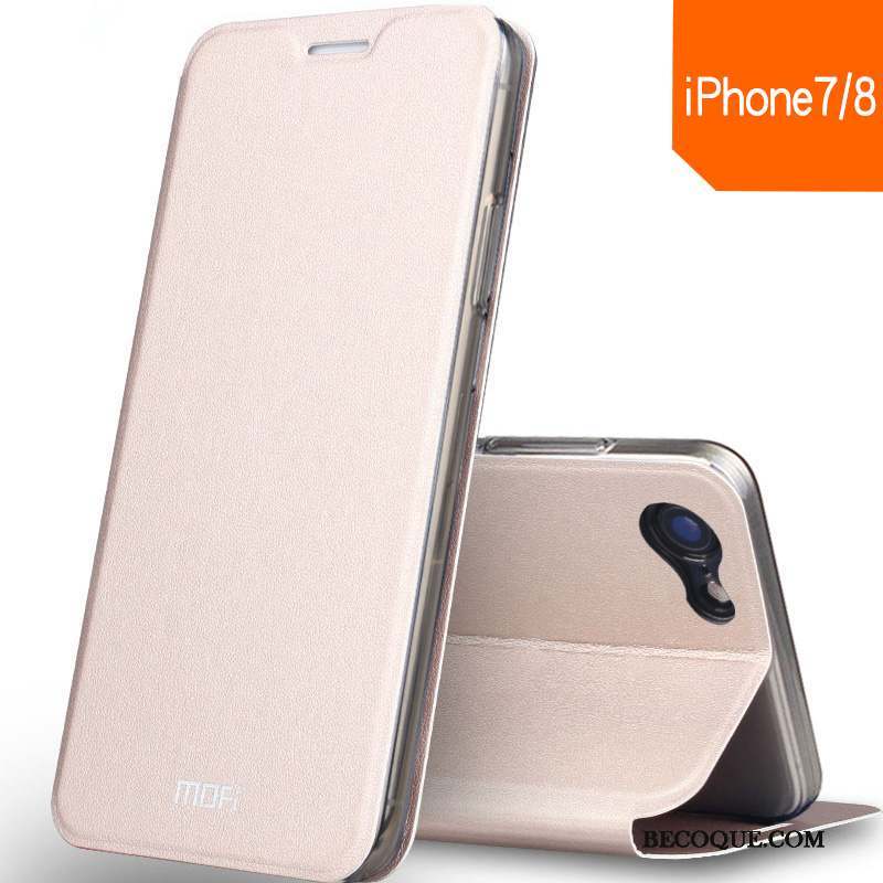 iPhone 8 Tout Compris Protection Or Rose Incassable Coque De Téléphone Fluide Doux