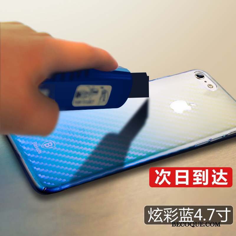 iPhone 8 Étui Bleu Coque De Téléphone Incassable Tout Compris Transparent