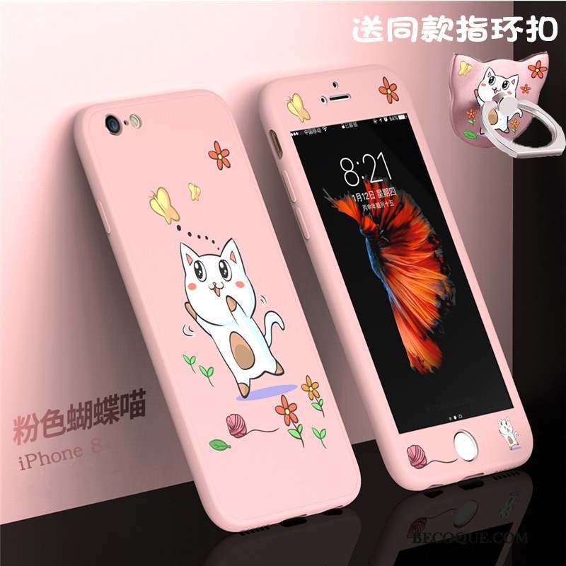 iPhone 8 Étui Tout Compris Marque De Tendance Coque De Téléphone Dessin Animé Fluide Doux