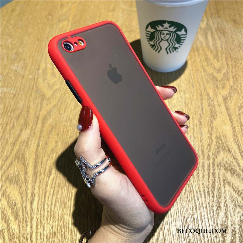 iPhone Se 2020 Coque Délavé En Daim Europe Marque De Tendance Silicone Vert Simple