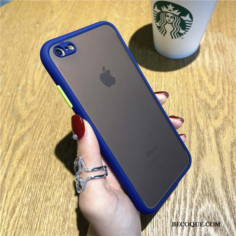 iPhone Se 2020 Coque Délavé En Daim Europe Marque De Tendance Silicone Vert Simple