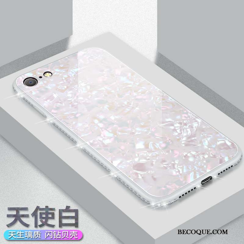 iPhone Se 2020 Coque Net Rouge Tendance Tout Compris Verre Incassable Personnalité