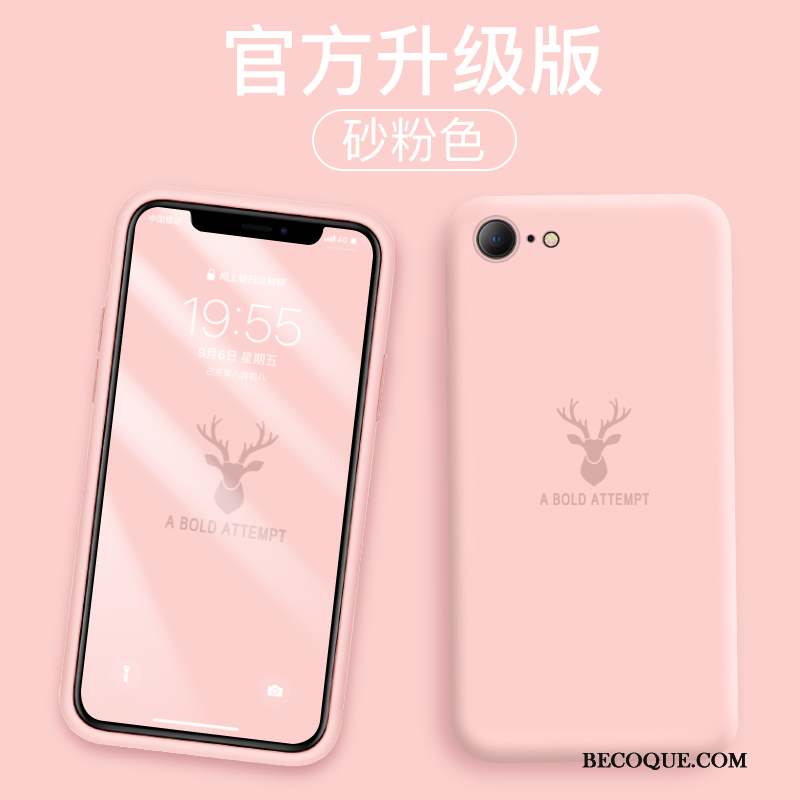 iPhone Se 2020 Coque Nouveau Tout Compris Étui Silicone Personnalité Délavé En Daim