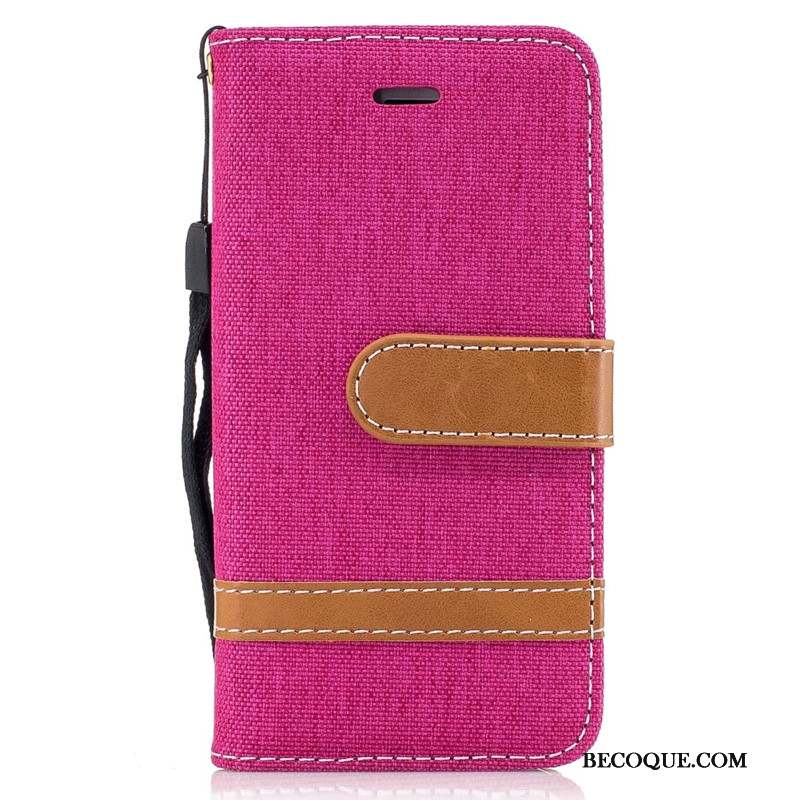 iPhone Se 2020 Coque Tendance En Denim Housse Carte Étui Support