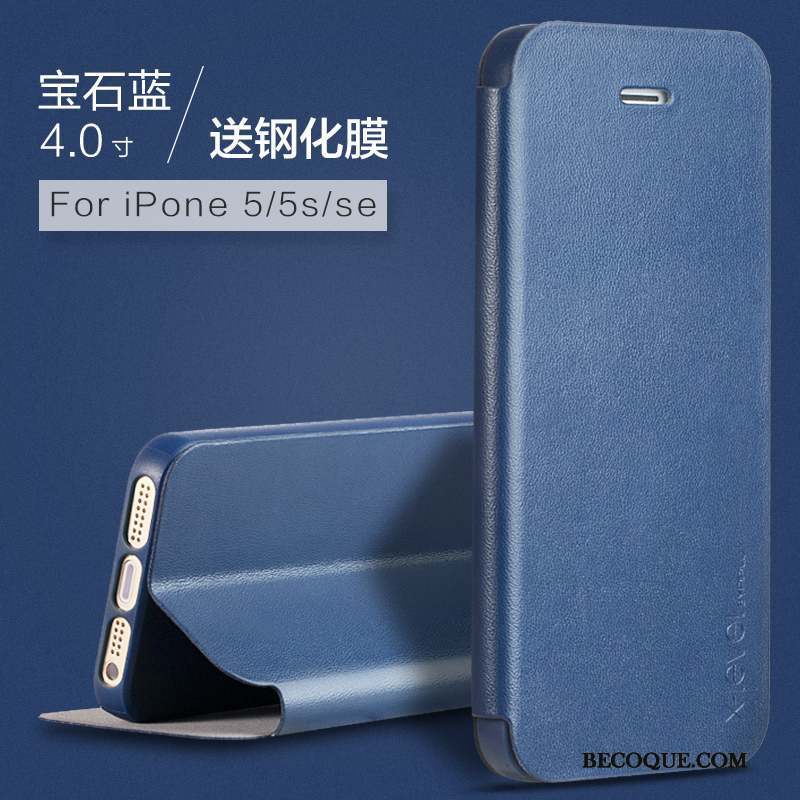 iPhone Se Bleu Clamshell Étui Tout Compris Coque De Téléphone Protection