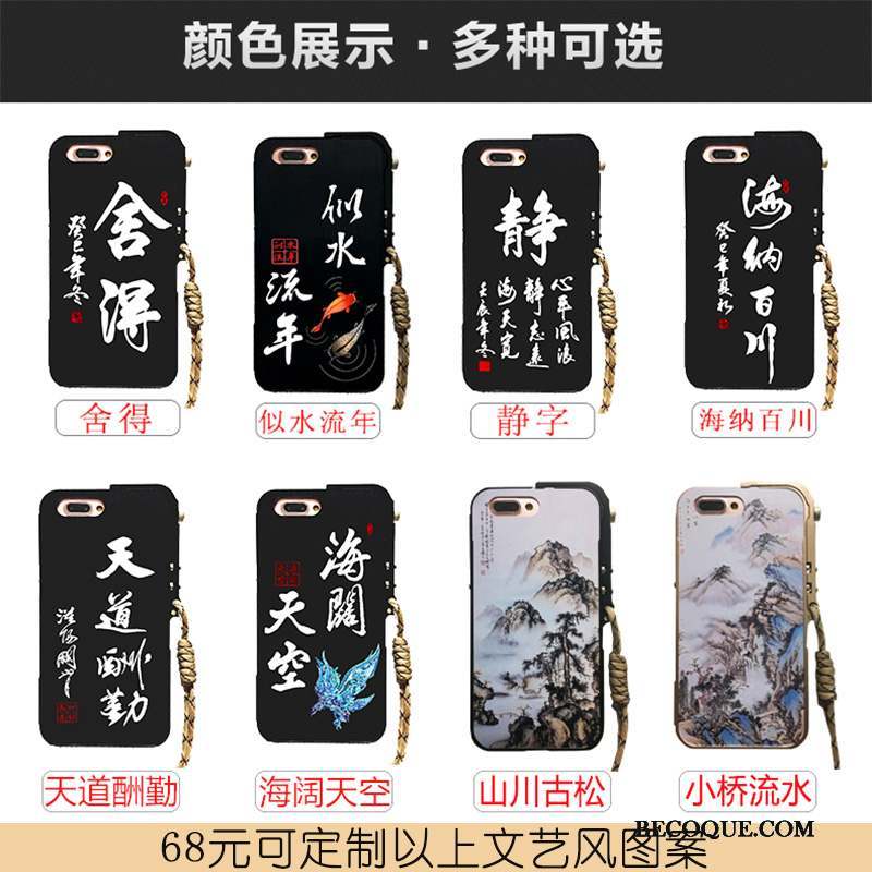 iPhone Se Coque De Téléphone Border Marque De Tendance Créatif Personnalité Métal