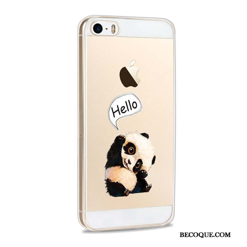 iPhone Se Coque De Téléphone Silicone Violet Tendance Protection Dessin Animé