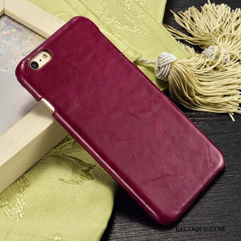 iPhone Se Coque Luxe Protection Étui Incassable Étui En Cuir Cuir Véritable