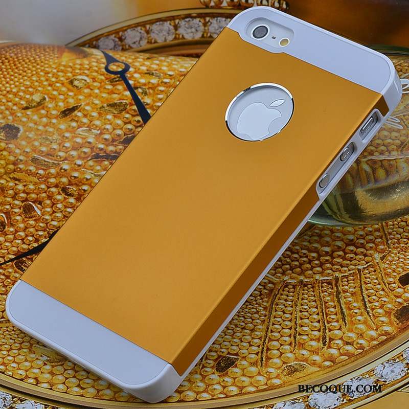 iPhone Se Coque Métal Couvercle Arrière Jaune De Téléphone Tout Compris