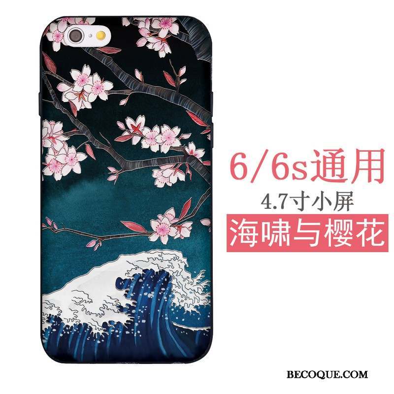 iPhone Se Coque Sakura Grue Étui Chat Fluide Doux Japonais