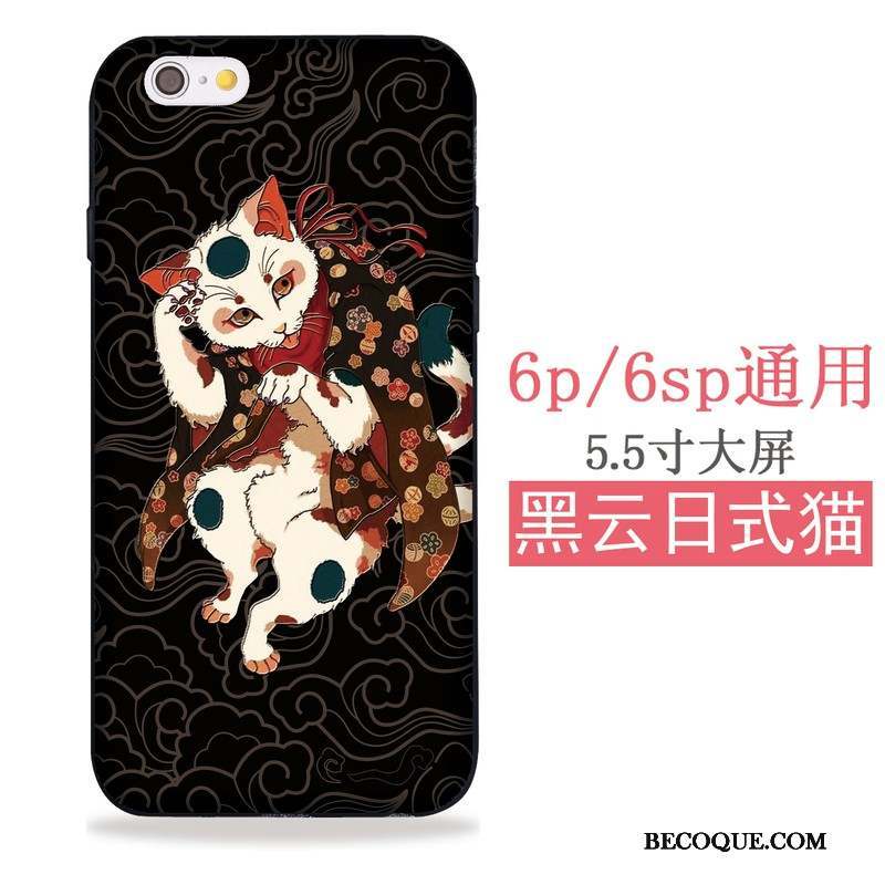 iPhone Se Coque Sakura Grue Étui Chat Fluide Doux Japonais