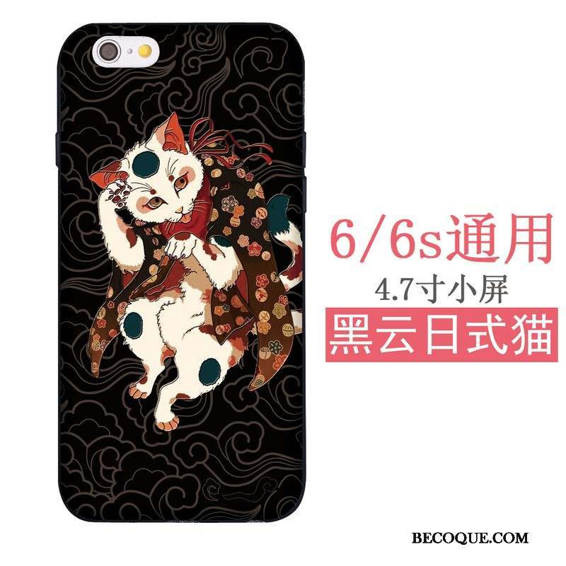 iPhone Se Coque Sakura Grue Étui Chat Fluide Doux Japonais