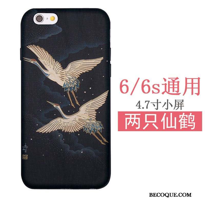 iPhone Se Coque Sakura Grue Étui Chat Fluide Doux Japonais