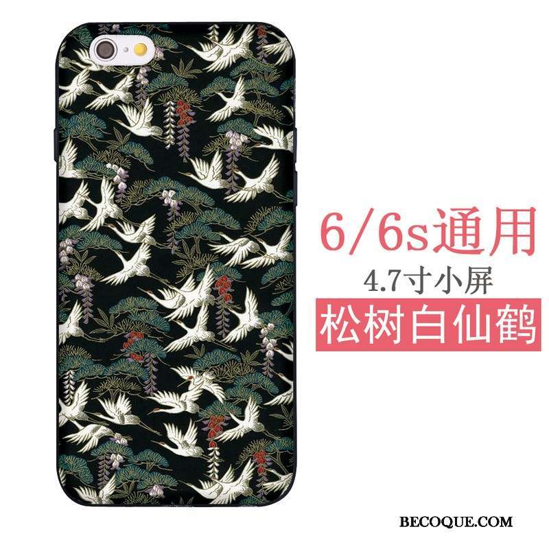 iPhone Se Coque Sakura Grue Étui Chat Fluide Doux Japonais