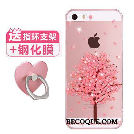 iPhone Se Coque Tendance Charmant Tout Compris Simple Super Mignon Silicone