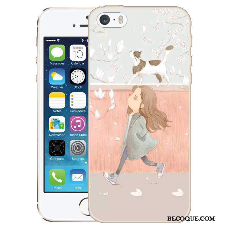 iPhone Se Gaufrage Dessin Animé Coque Étui Téléphone Portable Peinture