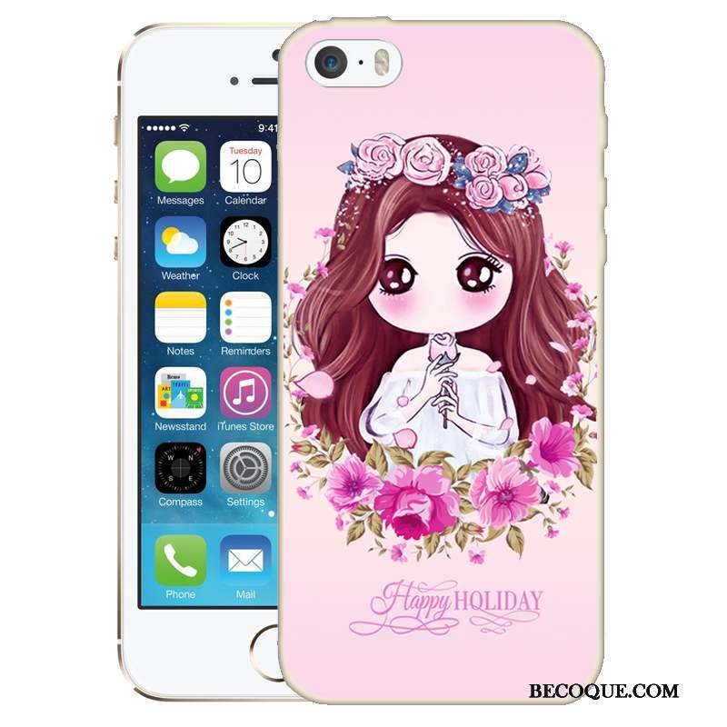 iPhone Se Gaufrage Dessin Animé Coque Étui Téléphone Portable Peinture