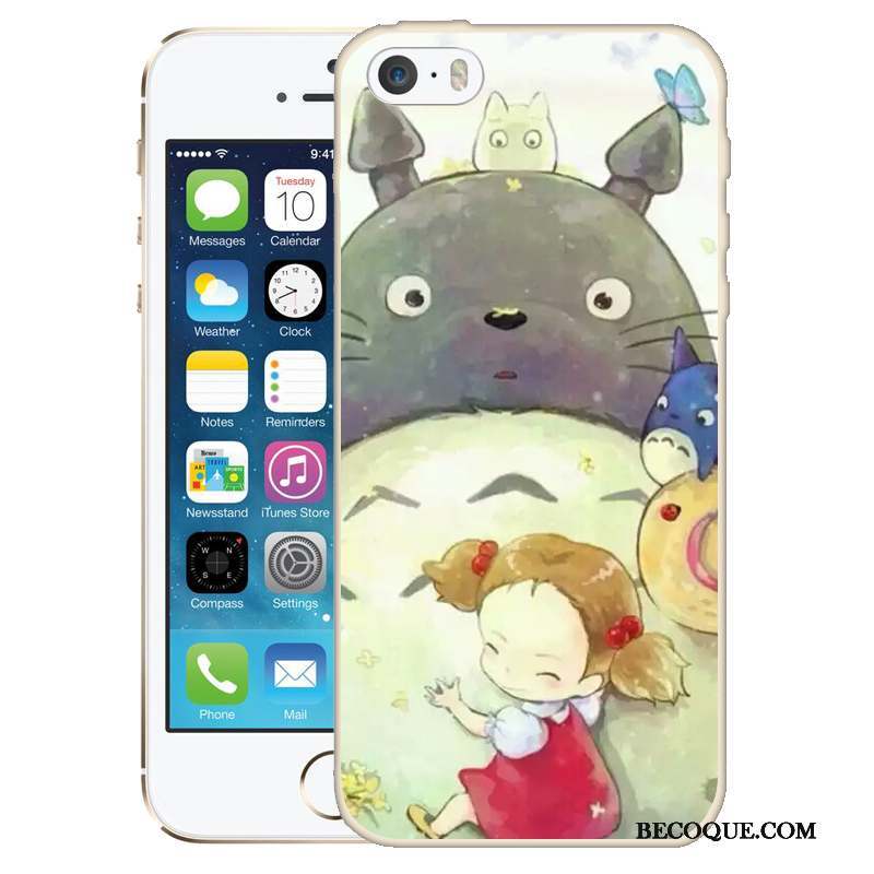 iPhone Se Gaufrage Dessin Animé Coque Étui Téléphone Portable Peinture