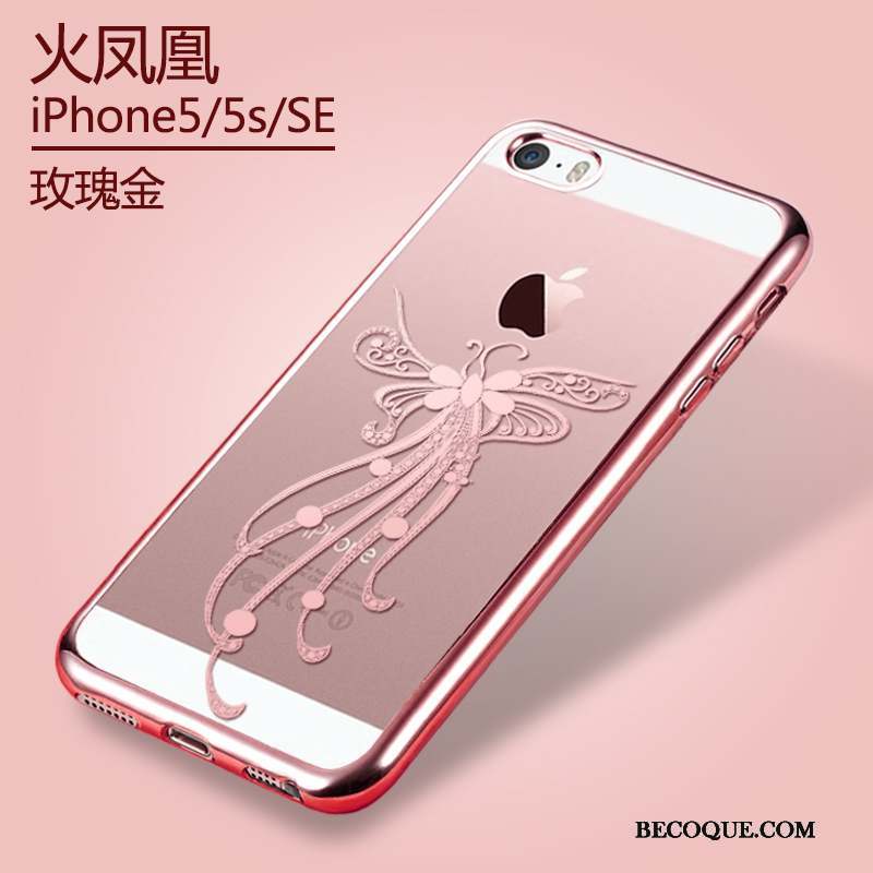 iPhone Se Protection Coque De Téléphone Silicone Transparent Étui Fluide Doux