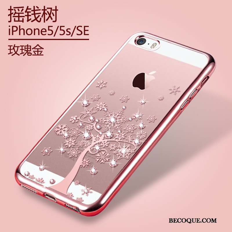 iPhone Se Protection Coque De Téléphone Silicone Transparent Étui Fluide Doux