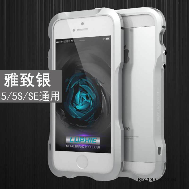 iPhone Se Rouge Nouveau Border Coque De Téléphone Incassable Métal