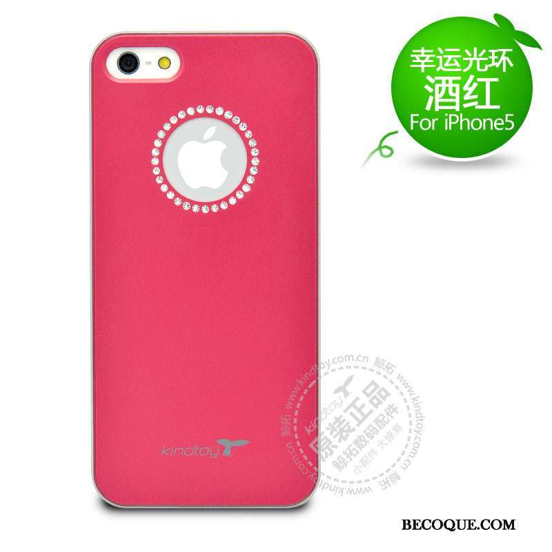 iPhone Se Strass Étui Protection Mode Coque De Téléphone Rouge