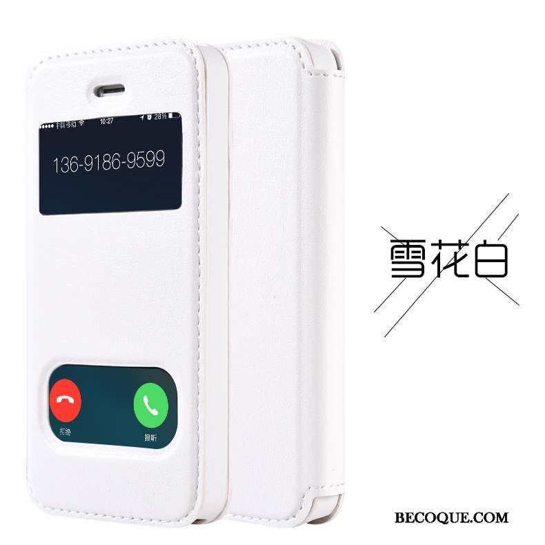 iPhone Se Téléphone Portable Protection Rose Coque De Téléphone Étui En Cuir Rouge