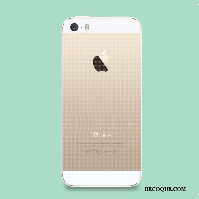 iPhone Se Étui Téléphone Portable Silicone Rose Fluide Doux Coque