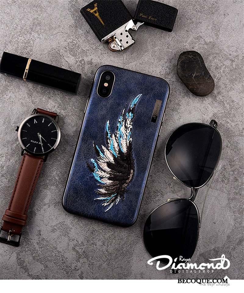 iPhone X Amoureux Aile Coque Marque De Tendance De Téléphone Dragon