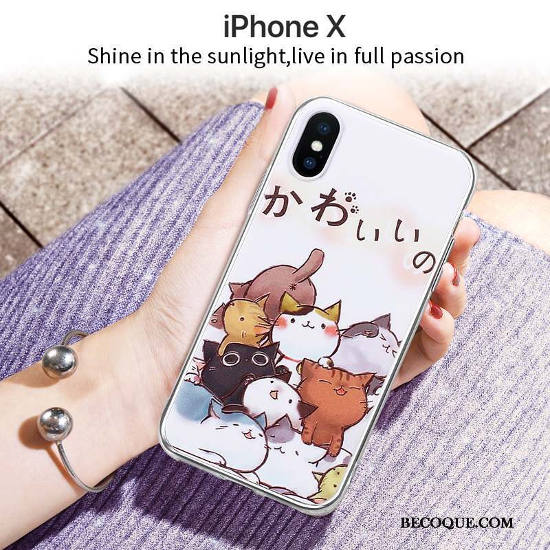 iPhone X Charmant Coque De Téléphone Incassable Tout Compris Fluide Doux Silicone