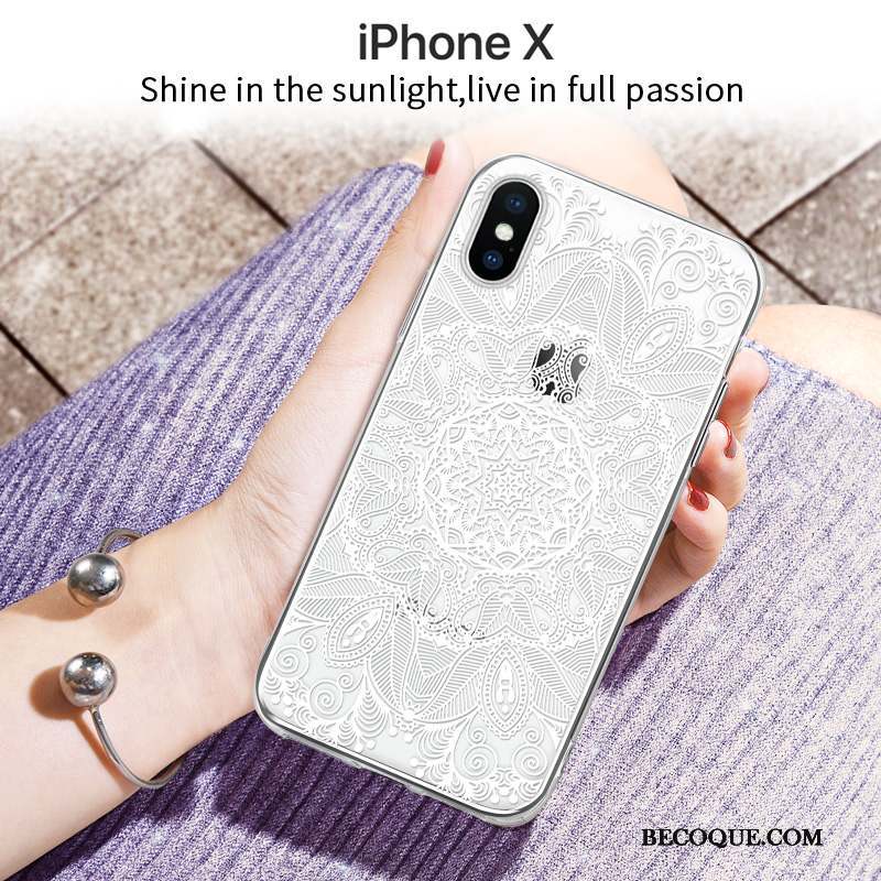 iPhone X Charmant Coque De Téléphone Incassable Tout Compris Fluide Doux Silicone