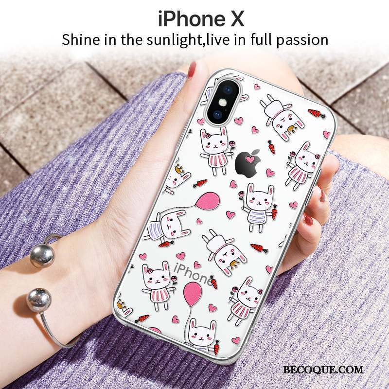 iPhone X Charmant Coque De Téléphone Incassable Tout Compris Fluide Doux Silicone