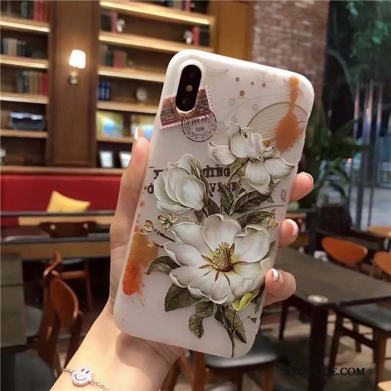 iPhone X Coque Créatif Personnalité Marque De Tendance Nouveau Rose Charmant