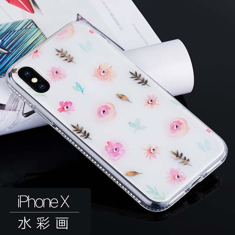 iPhone X Coque De Téléphone Marque De Tendance Nouveau Personnalité Strass Incassable