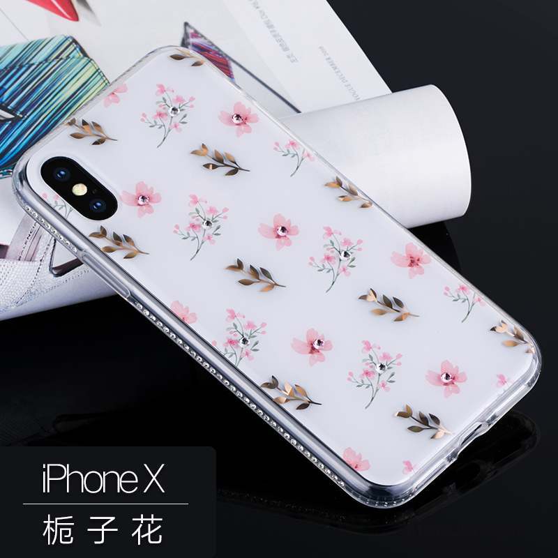 iPhone X Coque De Téléphone Marque De Tendance Nouveau Personnalité Strass Incassable