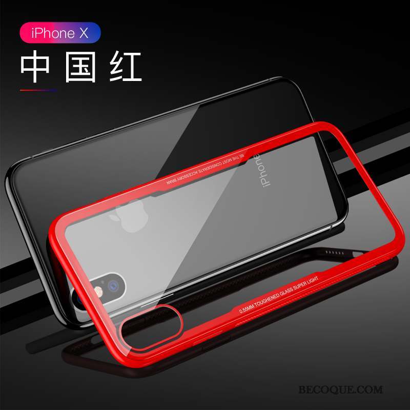 iPhone X Coque De Téléphone Nouveau Tendance Étui Verre Silicone