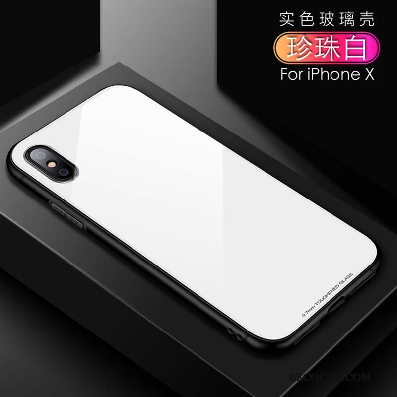 iPhone X Coque De Téléphone Nouveau Tendance Étui Verre Silicone