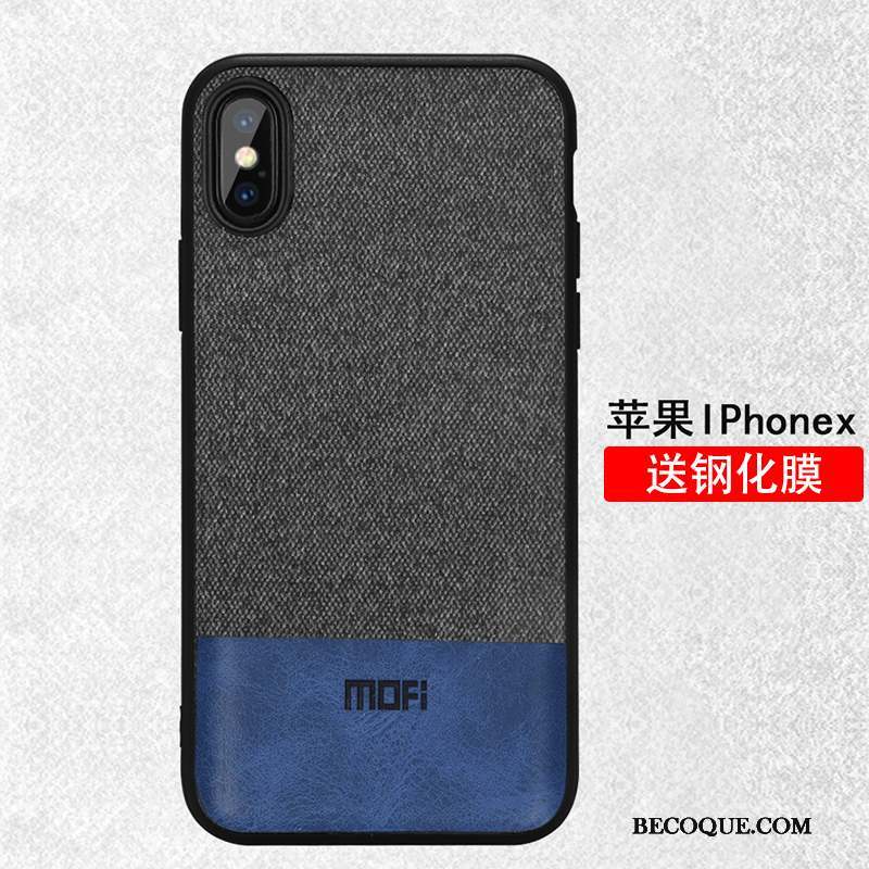 iPhone X Coque De Téléphone Tout Compris Marque De Tendance Étui Rouge Incassable