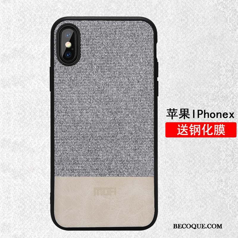 iPhone X Coque De Téléphone Tout Compris Marque De Tendance Étui Rouge Incassable