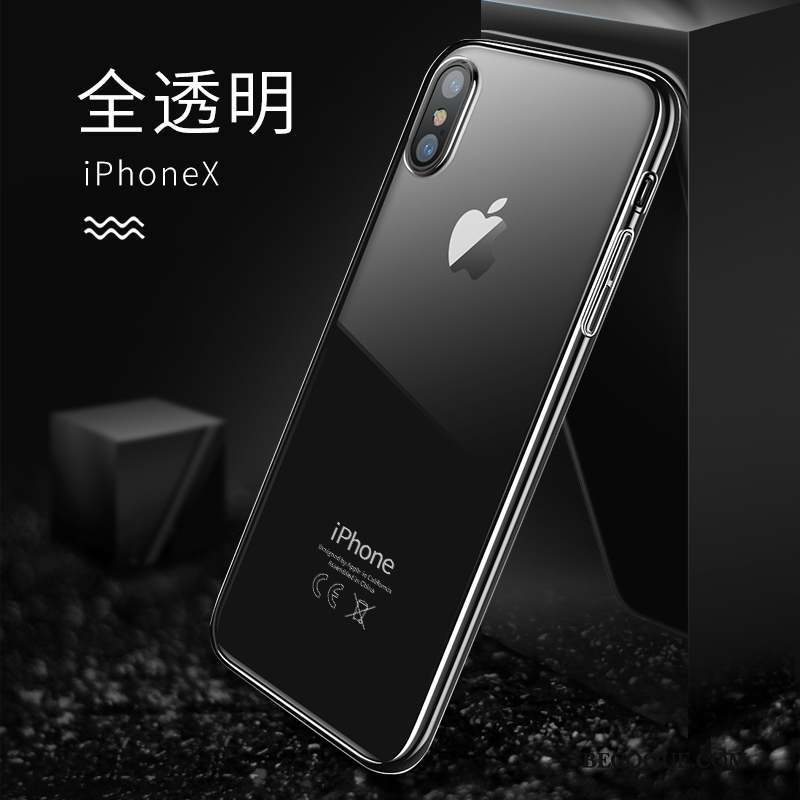 iPhone X Coque Incassable Transparent Très Mince Étui Tendance Nouveau