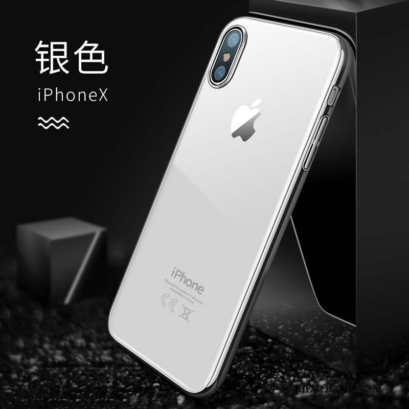 iPhone X Coque Incassable Transparent Très Mince Étui Tendance Nouveau