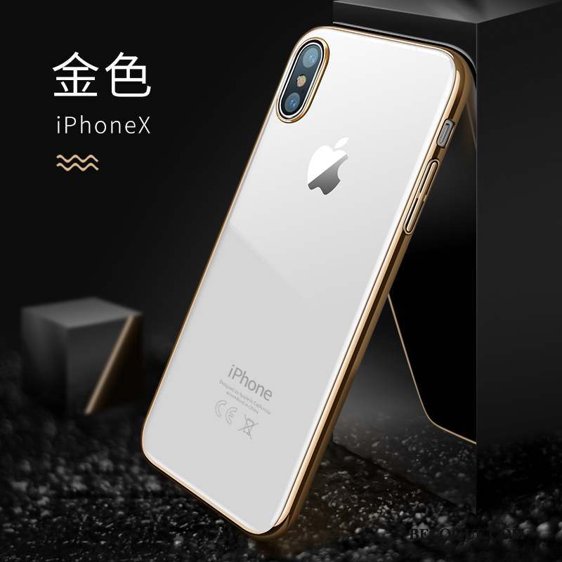 iPhone X Coque Incassable Transparent Très Mince Étui Tendance Nouveau