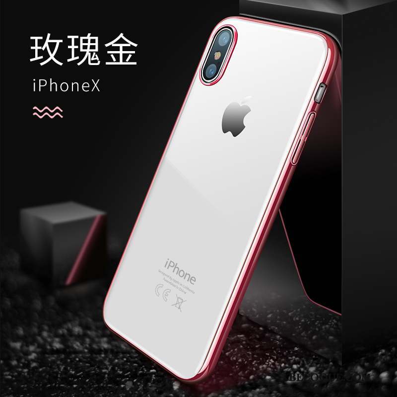 iPhone X Coque Incassable Transparent Très Mince Étui Tendance Nouveau