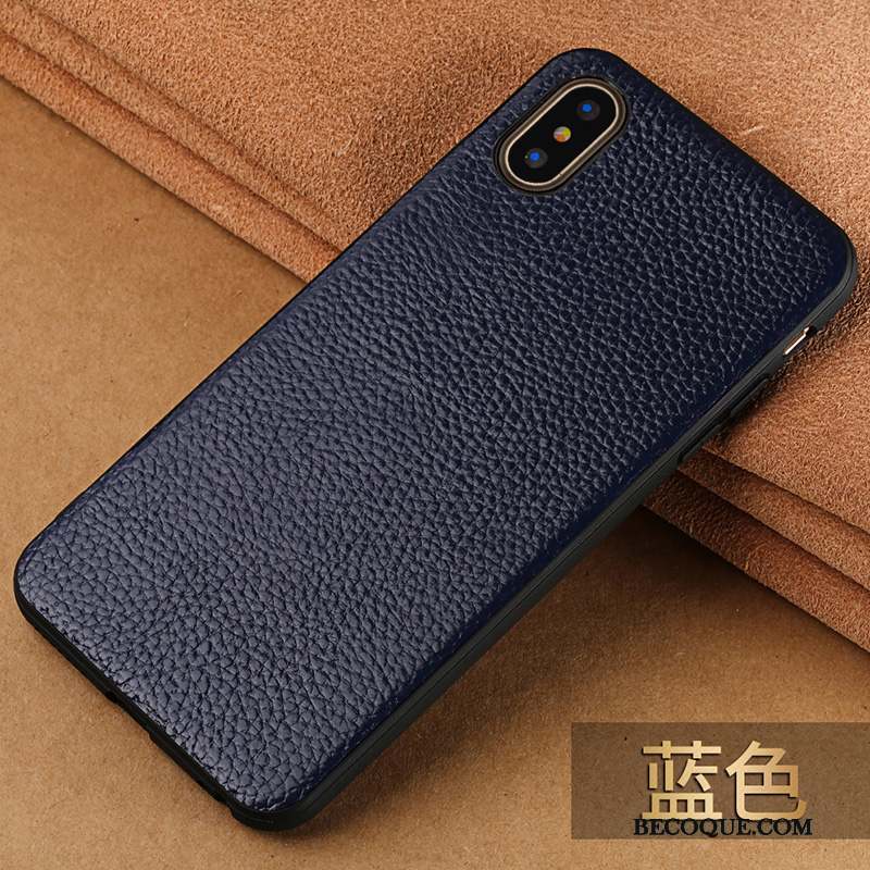 iPhone X Coque Luxe Nouveau Tout Compris Étui En Cuir Créatif Incassable