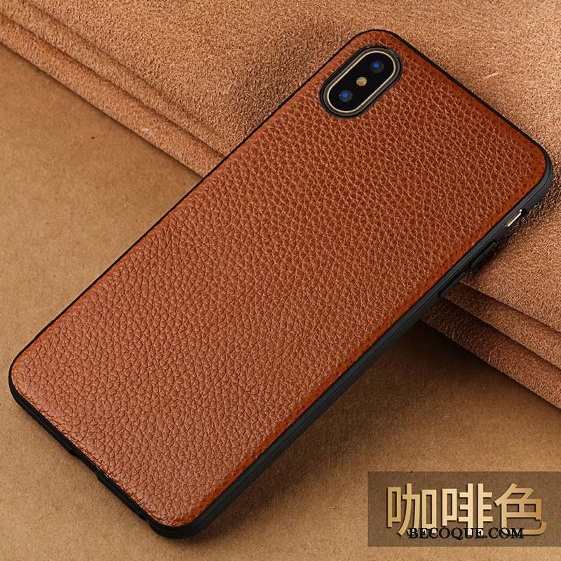 iPhone X Coque Luxe Nouveau Tout Compris Étui En Cuir Créatif Incassable